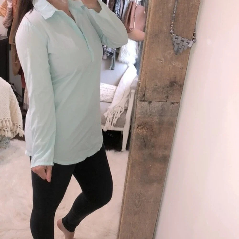 Michael Stars small mint green tunic top - Picture 3 of 4